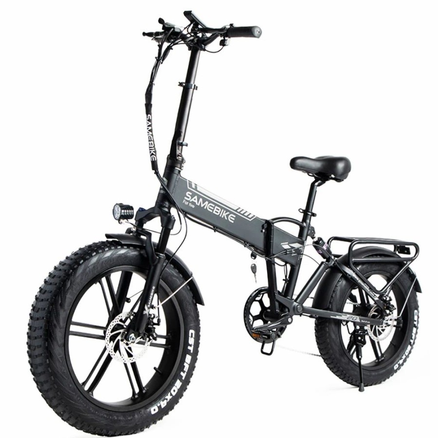 E-Bikes, Scooters & Wheels * | Samebike Xwlx09 20 Inches Fat Tire Electric Bike 500W Motor 25-35Km/H Max Speed 80-90Km Max Mileage Black