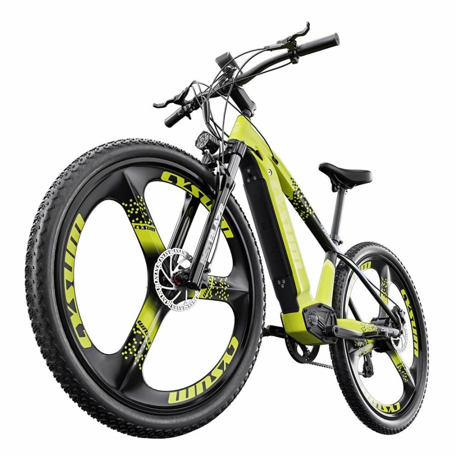 E-Bikes, Scooters & Wheels * | Cysum Cm520 Electric Mountain Bike 29*2.1 Inch Chaoyan Tire 500W Brushless Motor 35-40Km/H Max Speed 48V 14Ah Lg Removable Battery Shimano 7 Speed 50-70Km Range Dual Disc Brakes Green