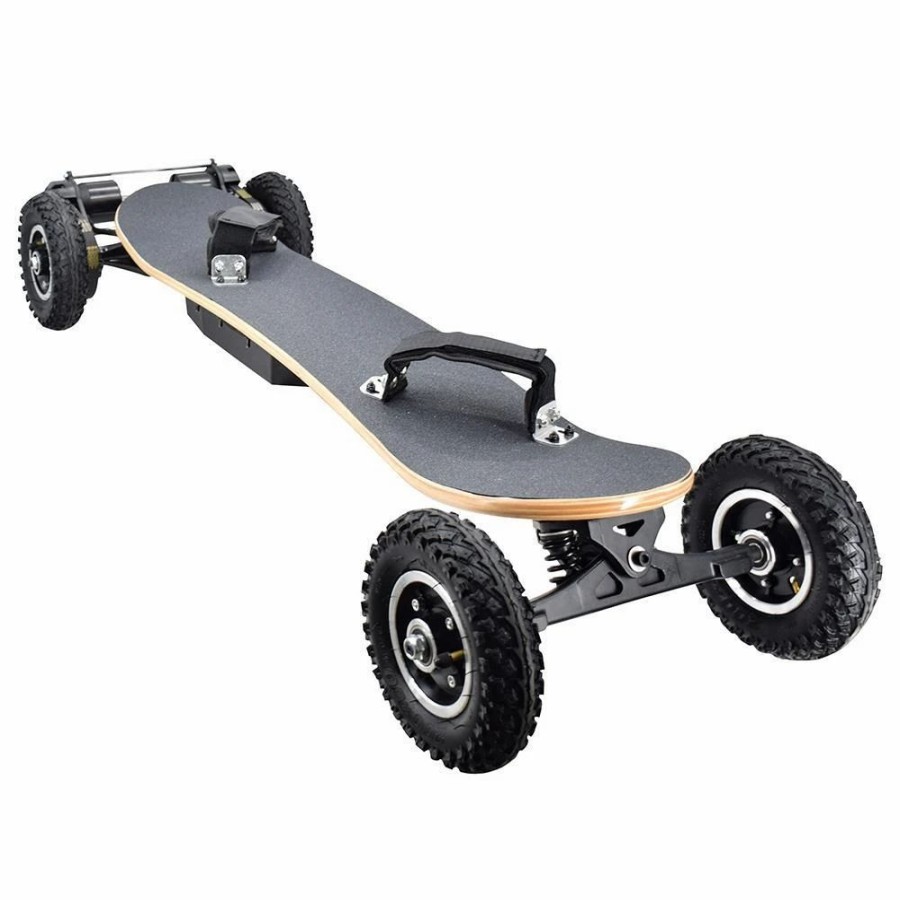 E-Bikes, Scooters & Wheels * | Syl-08 V3 Version Electric Off Road Skateboard With Remote Control 1450W Motor Up To 38Km/H 10Ah Battery Maple Plank 8 Inch Wheel Max Load 130Kg Left Foot Front Regular Stance Black