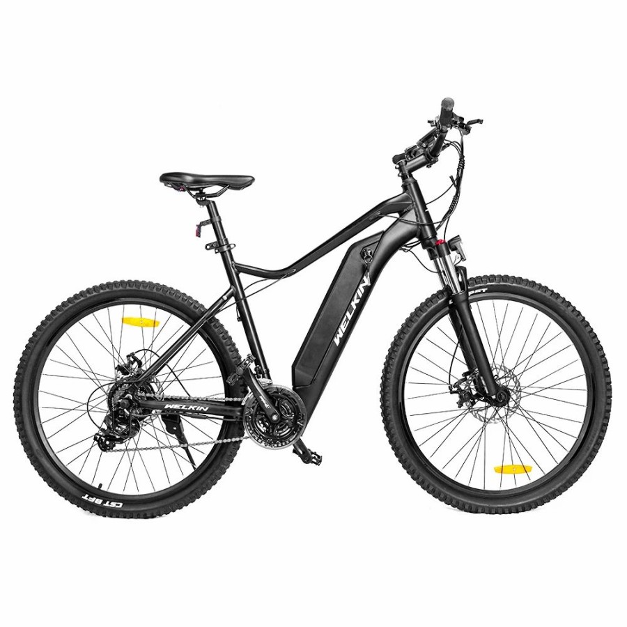 E-Bikes, Scooters & Wheels * | Welkin Wkem001 Electric Bicycle 350W Brushless Motor 36V 10.4Ah Battery 27.5*2.25" Tires Mountain Bike Black