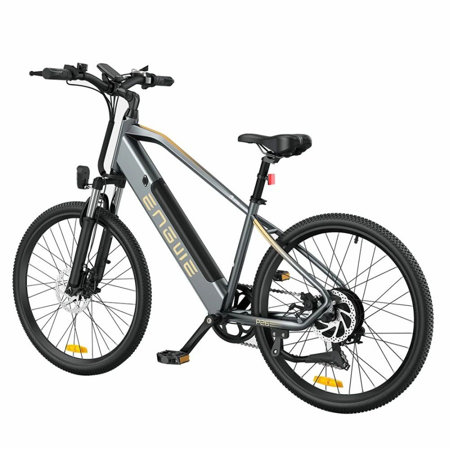 E-Bikes, Scooters & Wheels * | Engwe P26 Mountain Bike 26 Inch Tire 48V 500W Motor 40Km/H Max Speed 13.6Ah Battery 86Km Range Shimano 7-Speed Gear Front Suspension Electric Bike Grey