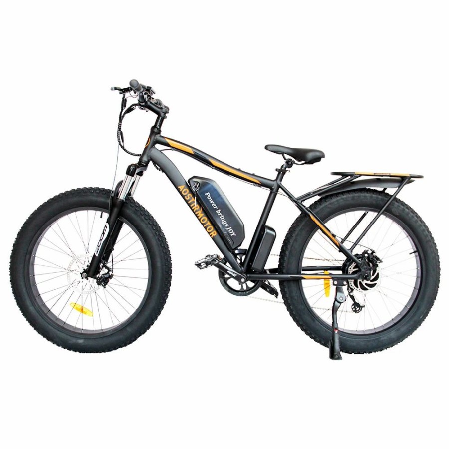 E-Bikes, Scooters & Wheels * | Aostirmotor S07-B Electric Bike 26*4.0" Fat Tire 48V 13Ah Battery 750W Motor 7 Speed Shimano Gear Black