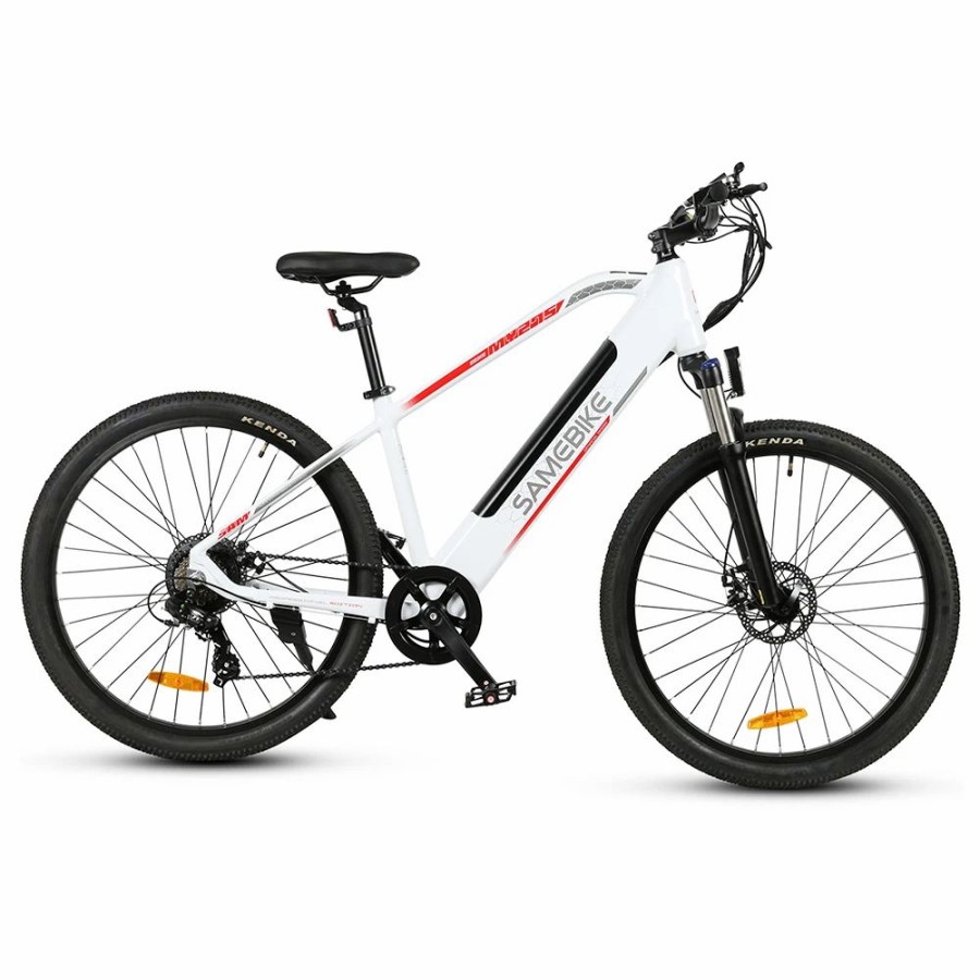 E-Bikes, Scooters & Wheels * | Samebike My-275 10.4Ah 500W 48V 27.5Inch Electric Bike 20Mph Top Speed 80Km Mileage Range Max Load 150Kg White