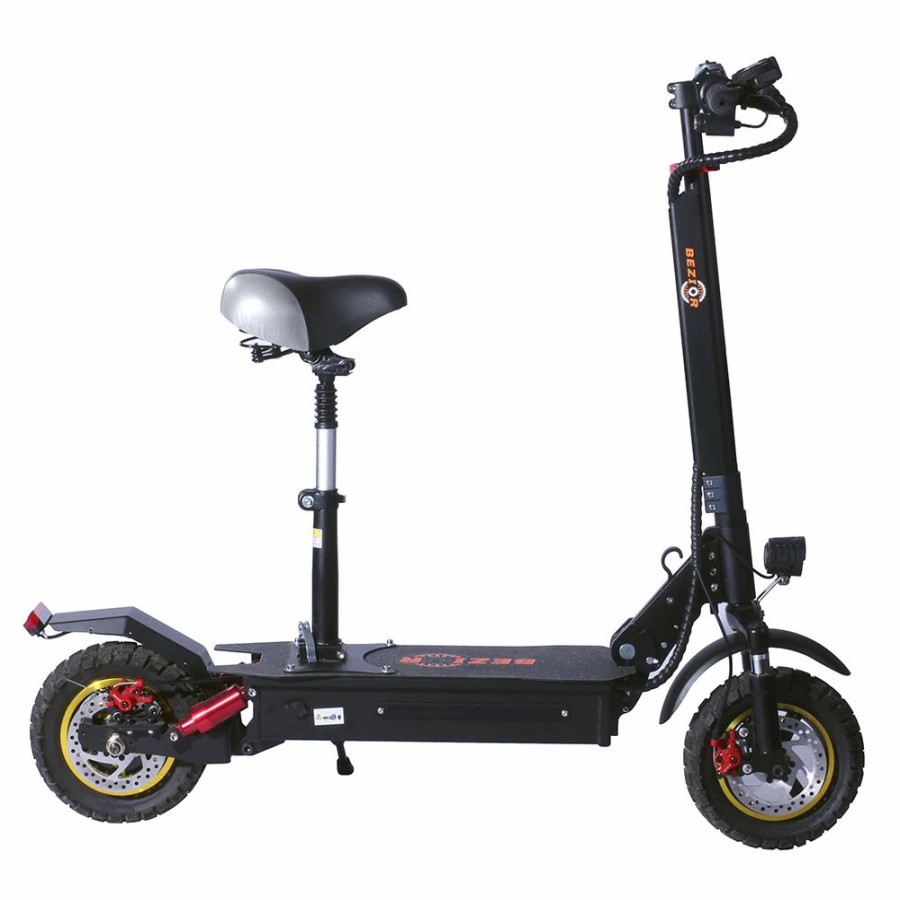 E-Bikes, Scooters & Wheels * | Bezior S1 Off-Road Electric Scooter 13Ah Battery 1000W Motor Up To 50Km Travel Mileage 10 Inch Wheel 45Km/H Disk Brake Aluminum Alloy Body Black