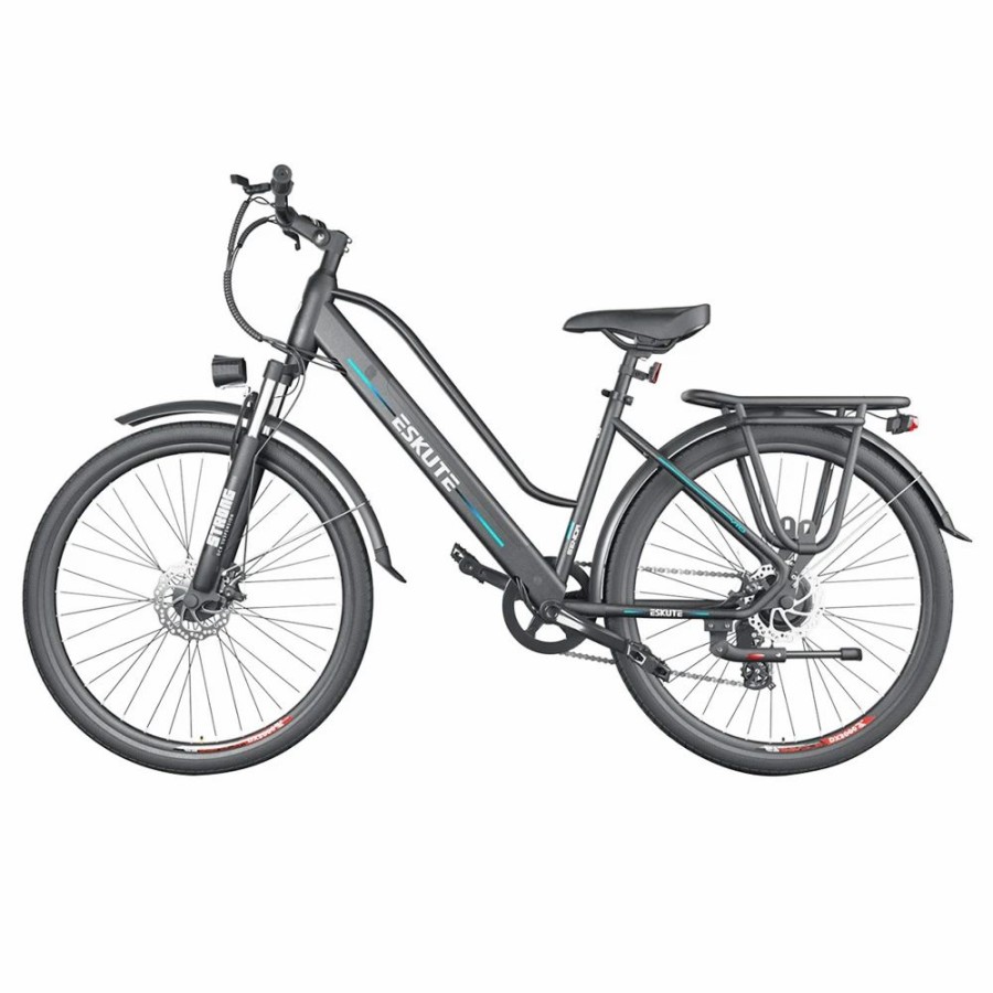 E-Bikes, Scooters & Wheels * | Eskute Wayfarer City E-Bike Netuno Electric Bicycle 250W Rear-Hub Motor 10Ah Battery For 65 Miles Range