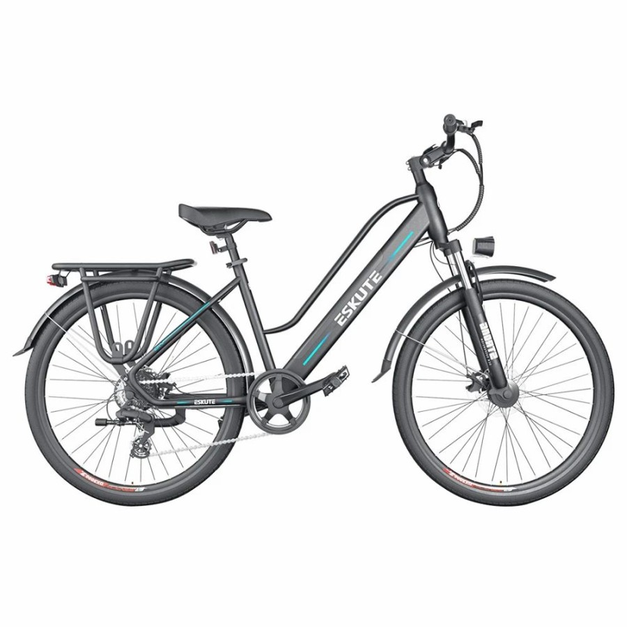 E-Bikes, Scooters & Wheels * | Eskute Wayfarer City E-Bike Netuno Electric Bicycle 250W Rear-Hub Motor 10Ah Battery For 65 Miles Range