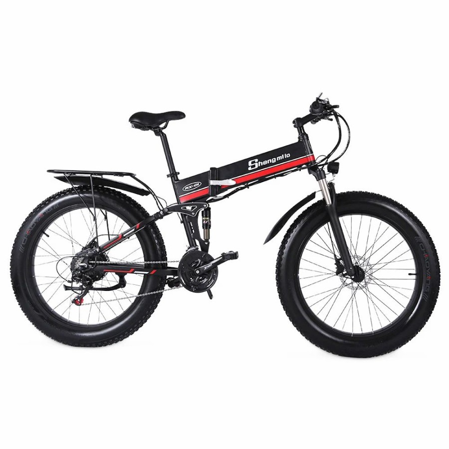 E-Bikes, Scooters & Wheels * | Shengmilo Mx01 26 Inches Fat Tire Electric Bike 12 Magnetic Booster Bicycle 1000W 7-Speed Shimano For Snow Mountain