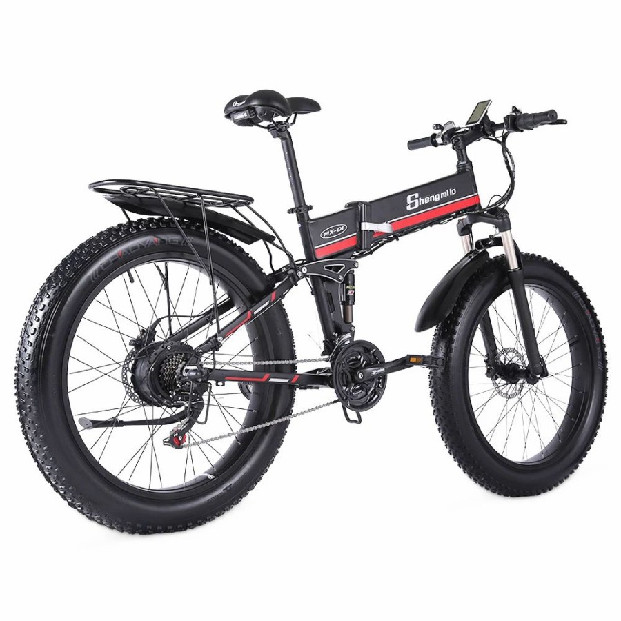 E-Bikes, Scooters & Wheels * | Shengmilo Mx01 26 Inches Fat Tire Electric Bike 12 Magnetic Booster Bicycle 1000W 7-Speed Shimano For Snow Mountain