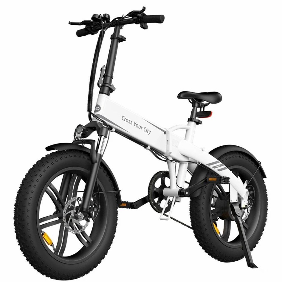 E-Bikes, Scooters & Wheels * | Ado A20F Beast Foldable E-Bike 20*4.0 Inch Fat Tire 250W Motor 25Km/H Speed 36V 14.5Ah Battery For 120Km Range Torque Sensor Shimano 7 Speed Dual Hydraulic Disc Brake Ipx5 Waterproof Ips Color Display With Ado Ebike App Control White