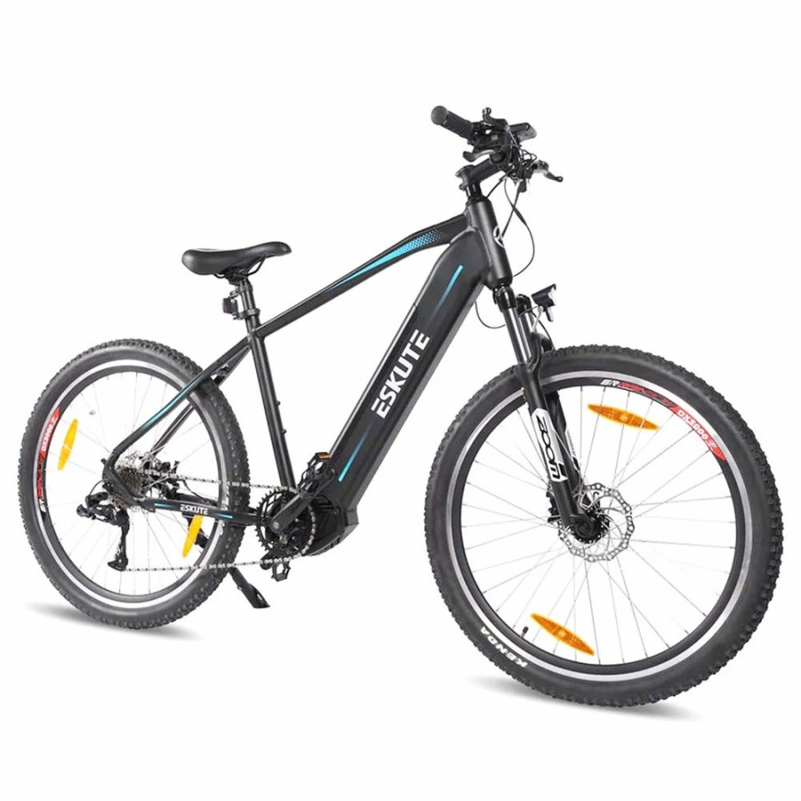 E-Bikes, Scooters & Wheels * | Eskute Netuno Pro Electric Bicycle 27.5 Inch 250W Mid-Drive Motor Bafang Mid-Motor 25Km/H Max Speed 36V 14.5Ah Battery For 80 Miles Range