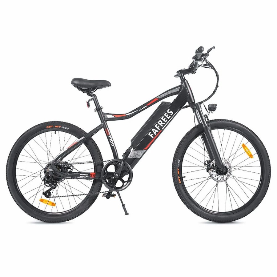 E-Bikes, Scooters & Wheels * | Fafrees F100 26 Inch Electric Bike Max Speed 33Km/H Mountain Ebike 250W Motor 48V 11.6Ah Removable Battery Recharge System Shimano 7 Speed Gears Led Display Aluminum Alloy Frame Black