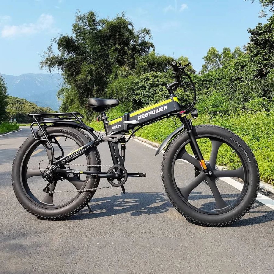 E-Bikes, Scooters & Wheels * | Deepower H26 Pro (Gr26) Electric Bike 26*4.0 Inch Fat Tire 48V 1000W Motor 17.5Ah Battery 45Km/H Max Speed Shimano 7 Speed Gear 150Kg Load