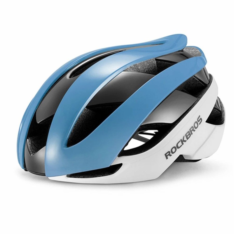 Cycling * | Rockbros Rb-01 Cycling Helmet Ultralight Road Bike Helmet Mtb Scooter Helmet Caps Blue L