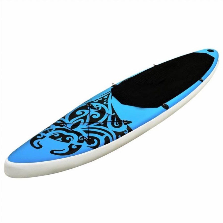 Exercise * | Inflatable Stand Up Paddleboard Set 366X76X15 Cm Blue