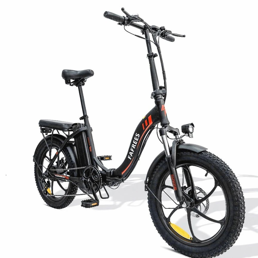 E-Bikes, Scooters & Wheels * | Fafrees F20 Electric Bike 20 Inch Folding Frame E-Bike 7-Speed Gears With Removable 15Ah Lithium Battery Black