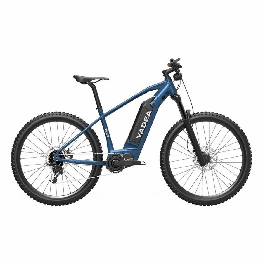 E-Bikes, Scooters & Wheels * | Yadea Ys500 27.5 Inch Touring Electric Bike 350W Fusion Mid Drive Motor Shimano Bl-Mt200 Brake 13Ah Lg Cell Battery Lcd Display 25Km/H Up To 80-100Km Blue