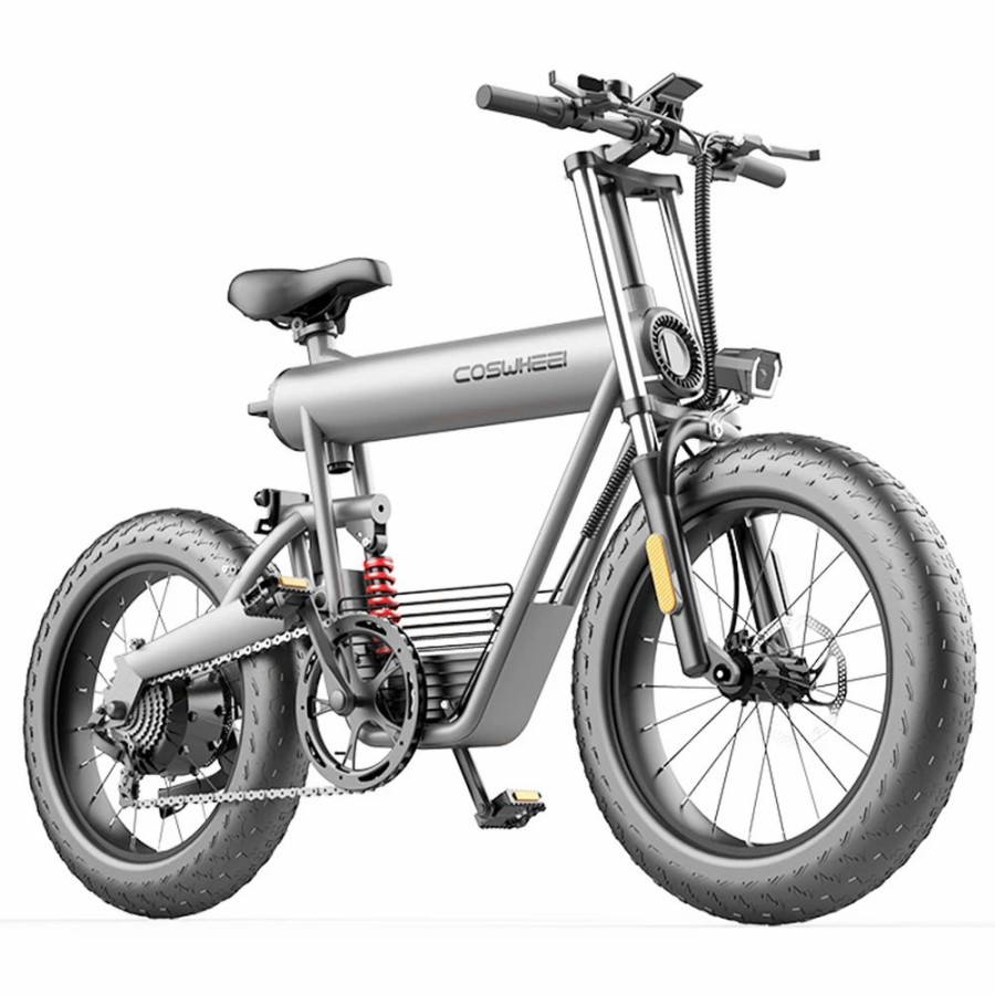 E-Bikes, Scooters & Wheels * | Coswheel T20 E-Bike 500W Motor 48V 20Ah Battery 50-70Km Range 45Kmh Max Speed Off-Road Bike Space Grey