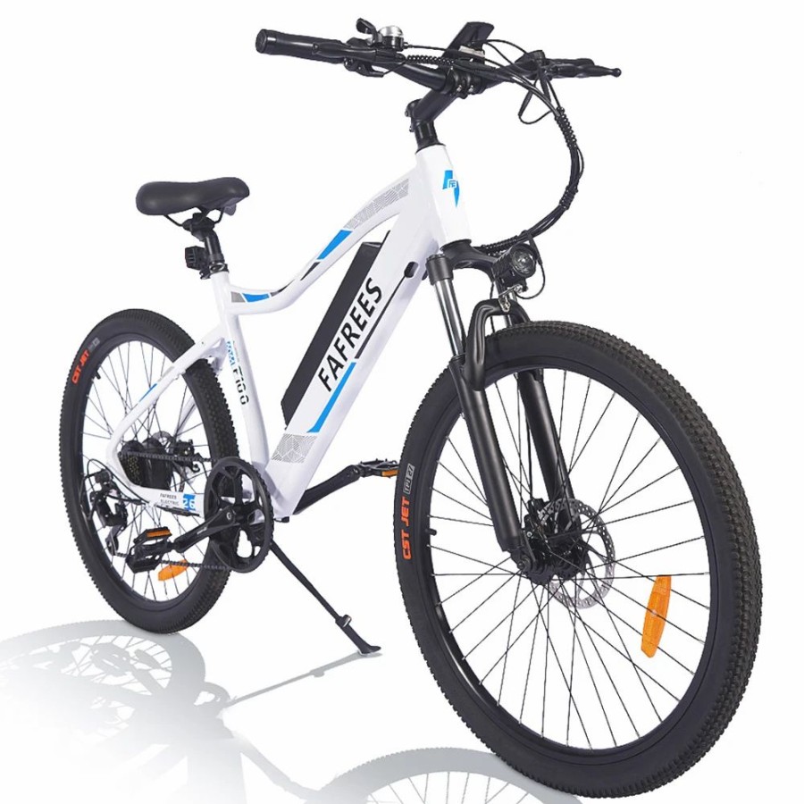 E-Bikes, Scooters & Wheels * | Fafrees F100 26 Inch Electric Bike Max Speed 33Km/H Mountain Ebike 250W Motor 48V 11.6Ah Removable Battery Recharge System Shimano 7 Speed Gears Led Display Aluminum Frame White