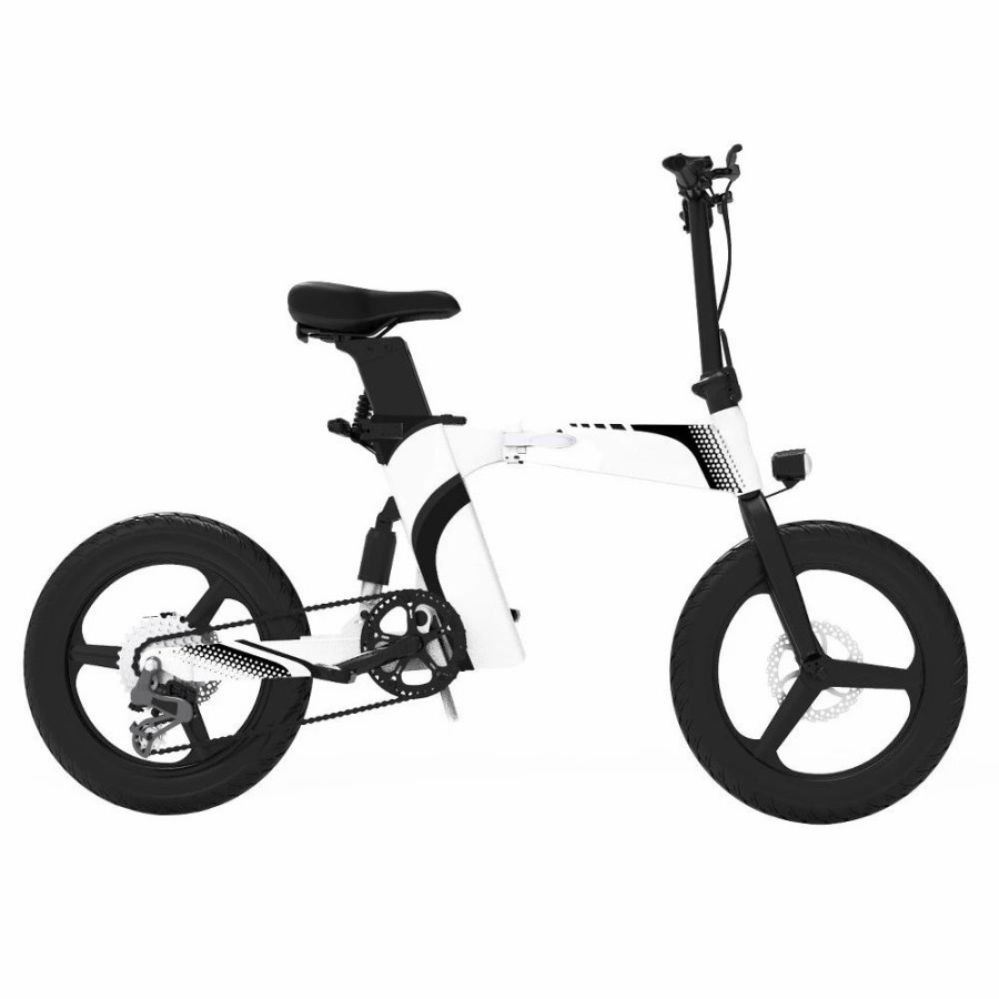 E-Bikes, Scooters & Wheels * | Z7 Electric Bike For Commuting 20 Inch Tires 350W Motor 32Km/H Max Speed, Dual 36V 8Ah Batteries, Disc Brakes, 120Kg Load White