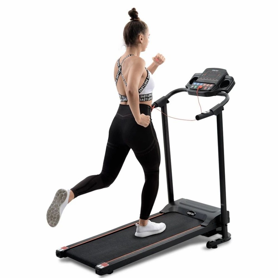 Exercise * | Merax Foldable Treadmill Running Machine With Loudspeaker For Home Gymnastics-Fitness