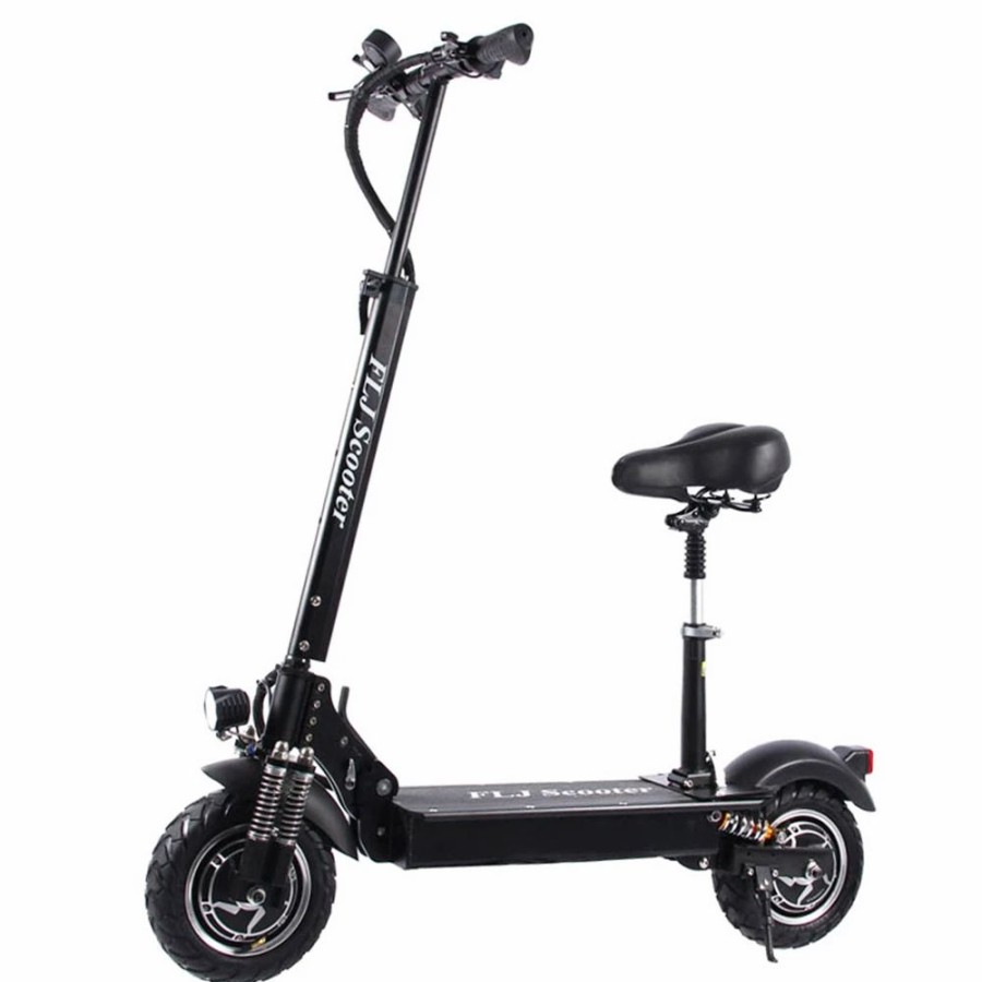 E-Bikes, Scooters & Wheels * | Flj Scooter Flj T11 1200W*2 Dual Motors Electric Scooter 10" Tire 52V Lg 30Ah Battery For 90-120Km Range With Seat