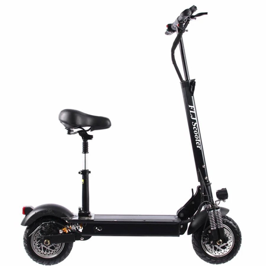 E-Bikes, Scooters & Wheels * | Flj Scooter Flj T11 1200W*2 Dual Motors Electric Scooter 10" Tire 52V Lg 30Ah Battery For 90-120Km Range With Seat