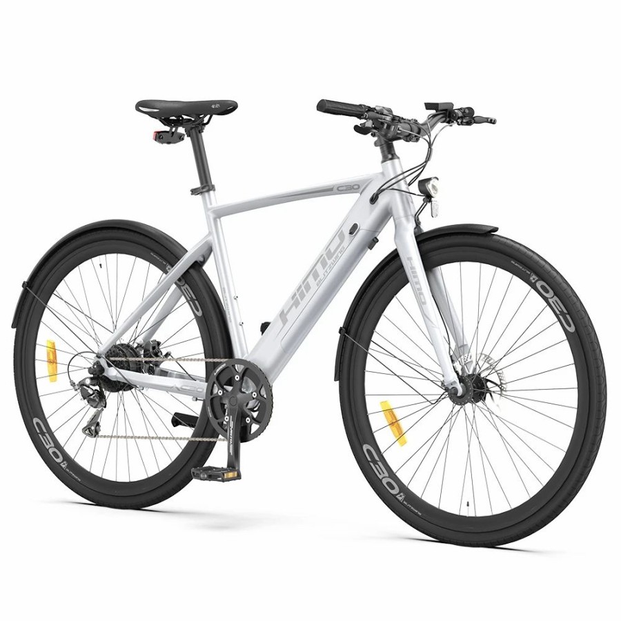 E-Bikes, Scooters & Wheels * | Himo C30R Max Electric Bicycle 250W Motor Max Speed Torque Sensor 25Km/H 36V 10Ah 75Km Max Range Silver