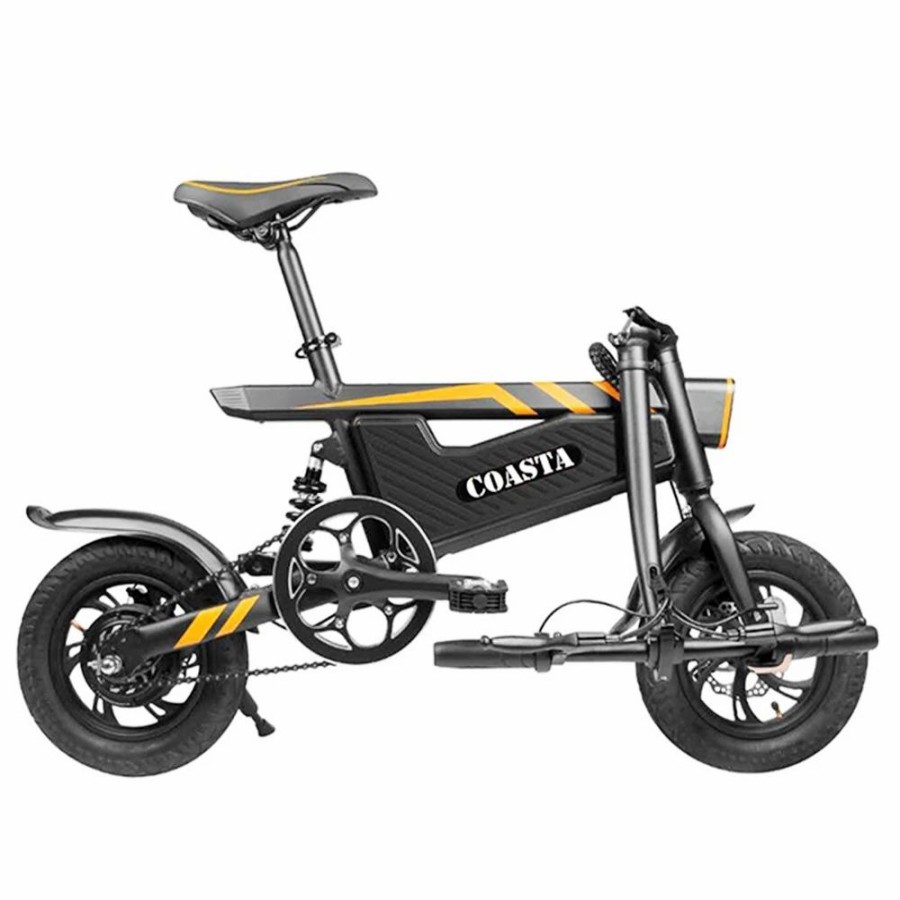 E-Bikes, Scooters & Wheels * | Coasta T18 Electric Bike 12 Inch Pneumatic Tire 350W Motor 25Km/H Max Speed 7.8Ah Battery 120Kg Max Load Ip54 Waterproof Black