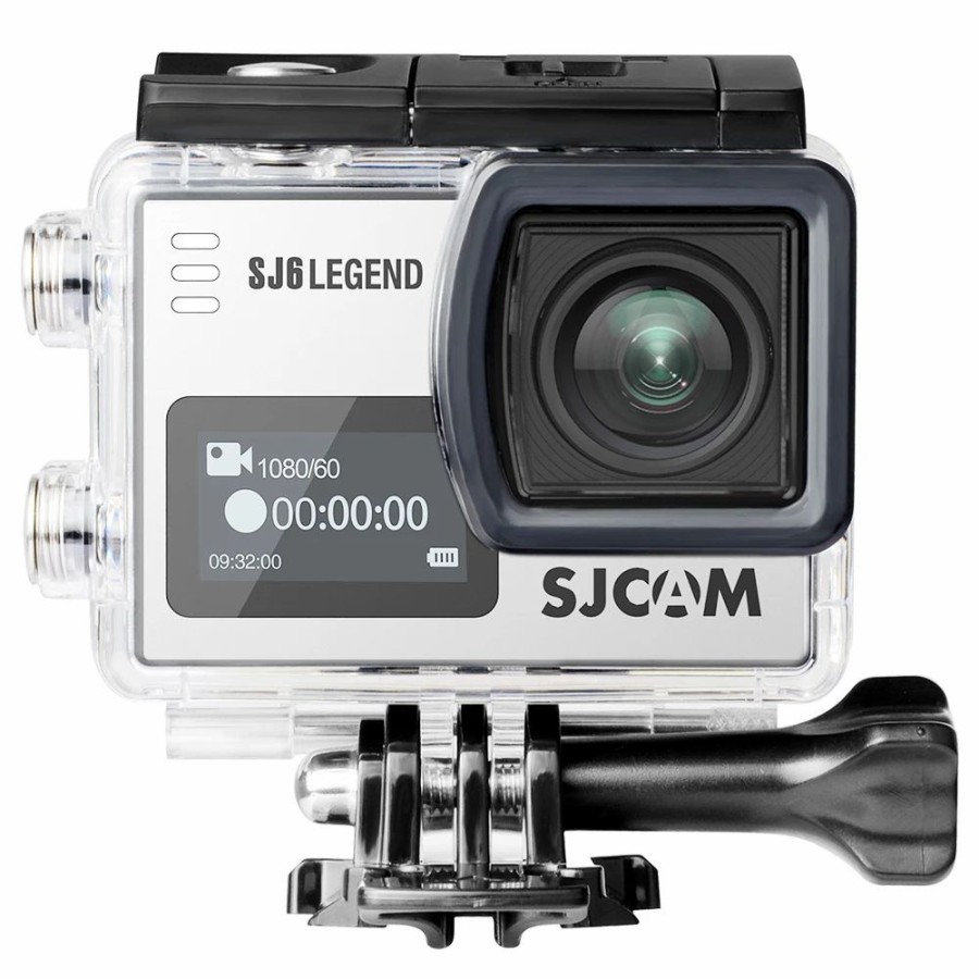 Outdoor Sports Cameras * | Sjcam Sj6 Legend Sports & Action Camera 4K/24Fps Waterproof, Wifi Remote Control 2.0" Lcd Touch Screen Grey