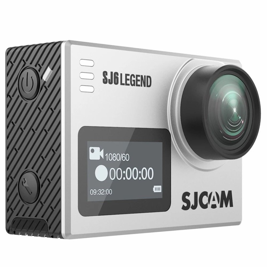 Outdoor Sports Cameras * | Sjcam Sj6 Legend Sports & Action Camera 4K/24Fps Waterproof, Wifi Remote Control 2.0" Lcd Touch Screen Grey