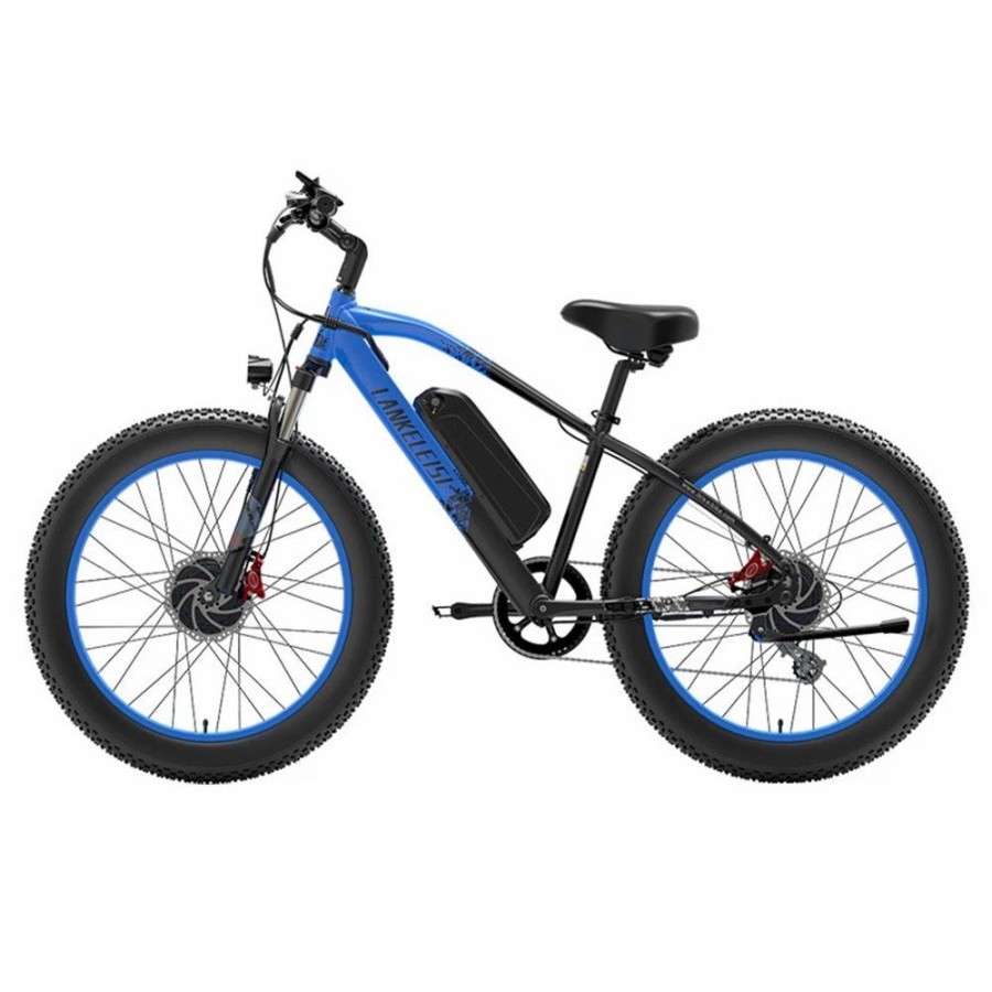 E-Bikes, Scooters & Wheels * | Lankeleisi Mg740 Plus Electric Bike 26*4.0" Tires 1000W*2 Dual Motor 20Ah Battery 49Km/H Max Speed Black & Blue