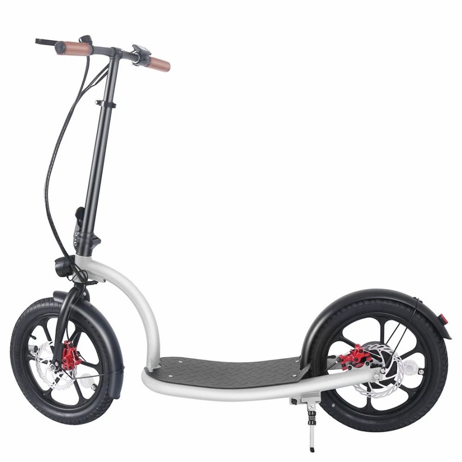 E-Bikes, Scooters & Wheels * | Hiboy Ve001 Electric Scooter 16 Inch 350W Motor 36V 10Ah Battery 30Km/H Max Speed 60Km Range 100Kg Max Load Silver