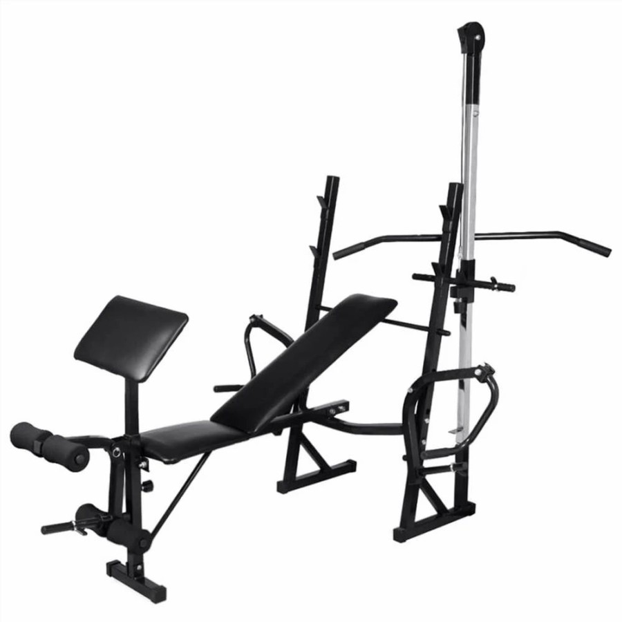 Exercise * | Workout Bench With Weight Rack, Barbell And Dumbbell Set 30.5Kg