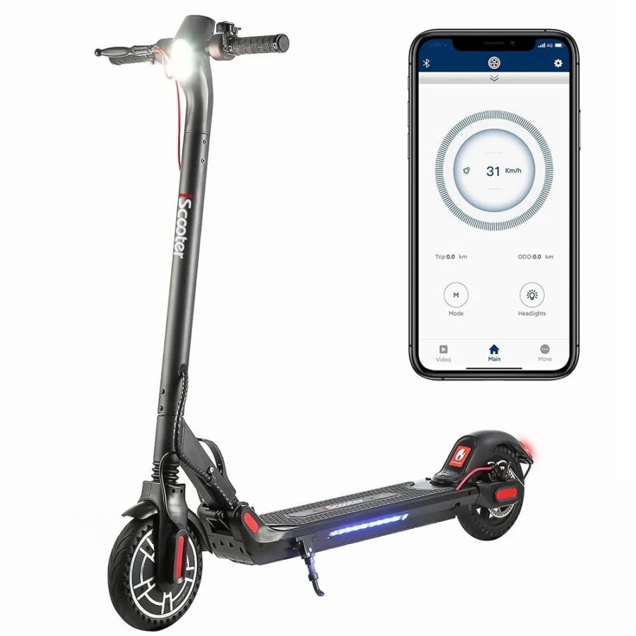 E-Bikes, Scooters & Wheels * | Iscooter M5Pro Electric Scooter 8.5" Honeycomb Tire 350W Motor 7.8Ah Battery For 35Km Range Front And Rear Shock Absorbers