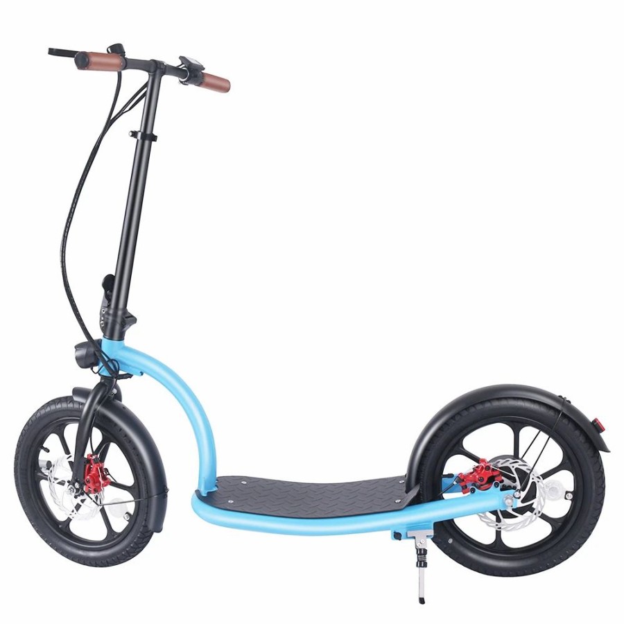 E-Bikes, Scooters & Wheels * | Hiboy Ve001 Electric Scooter 16 Inch Tires 350W Motor 36V 10Ah Battery 30Km/H Max Speed 60Km Range 100Kg Max Load Blue