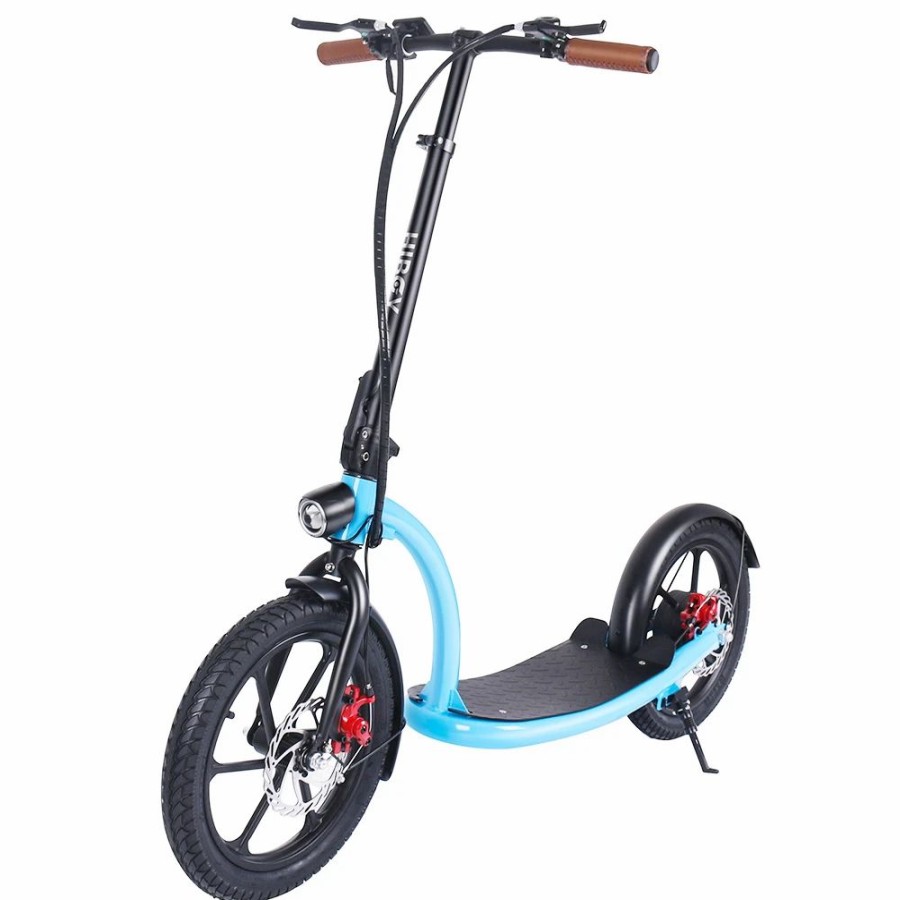 E-Bikes, Scooters & Wheels * | Hiboy Ve001 Electric Scooter 16 Inch Tires 350W Motor 36V 10Ah Battery 30Km/H Max Speed 60Km Range 100Kg Max Load Blue