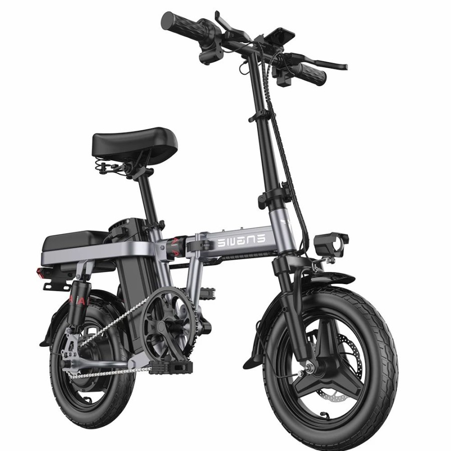 E-Bikes, Scooters & Wheels * | Engwe T14 Folding Electric Bicycle 14 Inch Tire 250W Brushless Motor 48V 10Ah Battery 25Km/H Max Speed Grey