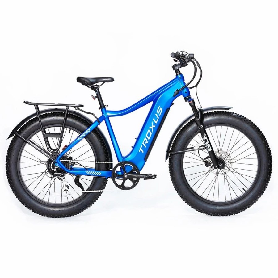 E-Bikes, Scooters & Wheels * | Troxus Explorer Step Over Electric Bike 26*4.0 Inch Fat Tire 750W Bafang Motor 45Km/H Speed 48V 20Ah Samsung Battery Shimano 8 Speed 125Kg Load Blue