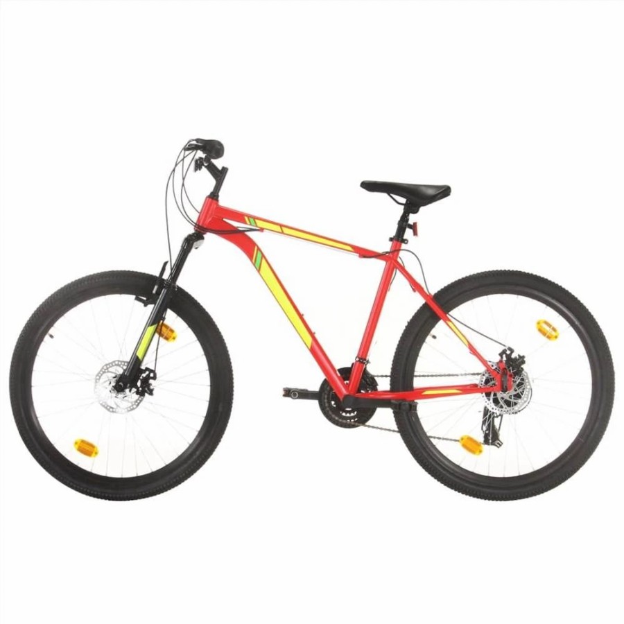 E-Bikes, Scooters & Wheels * | Mountain Bike 21 Speed 27.5 Inch Wheel 42 Cm Red