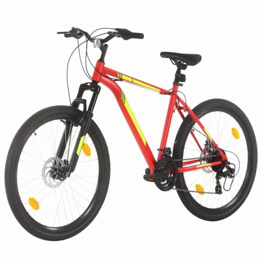 E-Bikes, Scooters & Wheels * | Mountain Bike 21 Speed 27.5 Inch Wheel 42 Cm Red