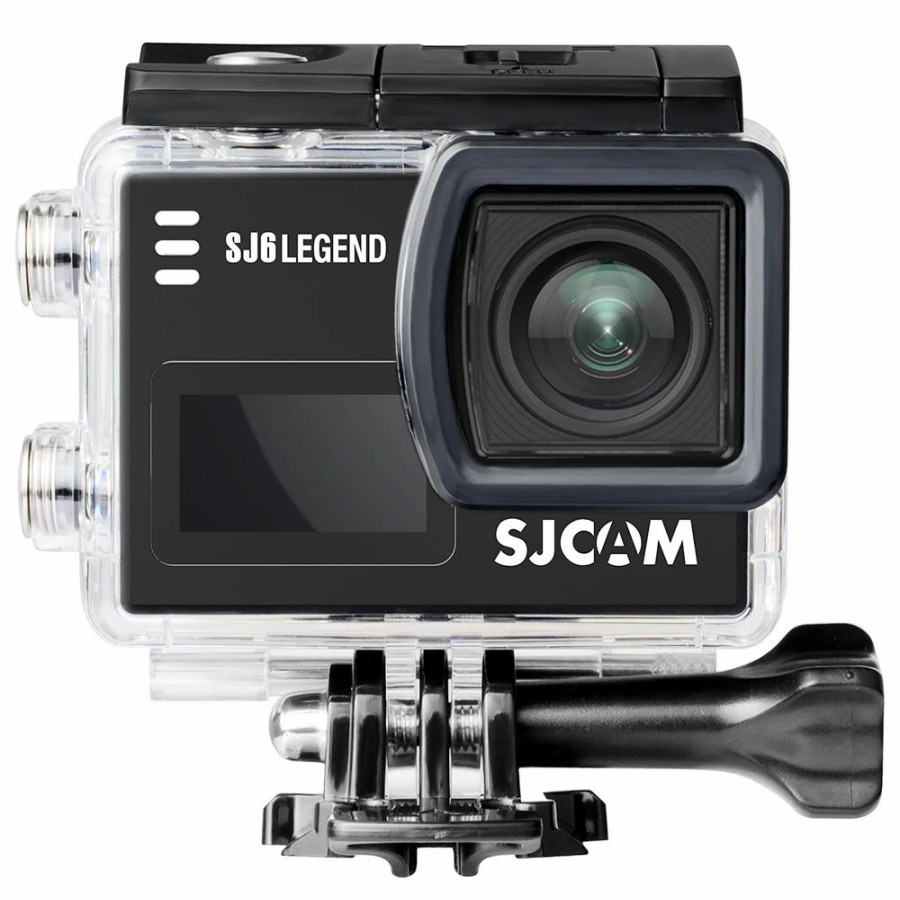 Outdoor Sports Cameras * | Sjcam Sj6 Legend Sports & Action Camera 4K/24Fps Waterproof, Wifi Remote Control 2.0" Lcd Touch Screen Black