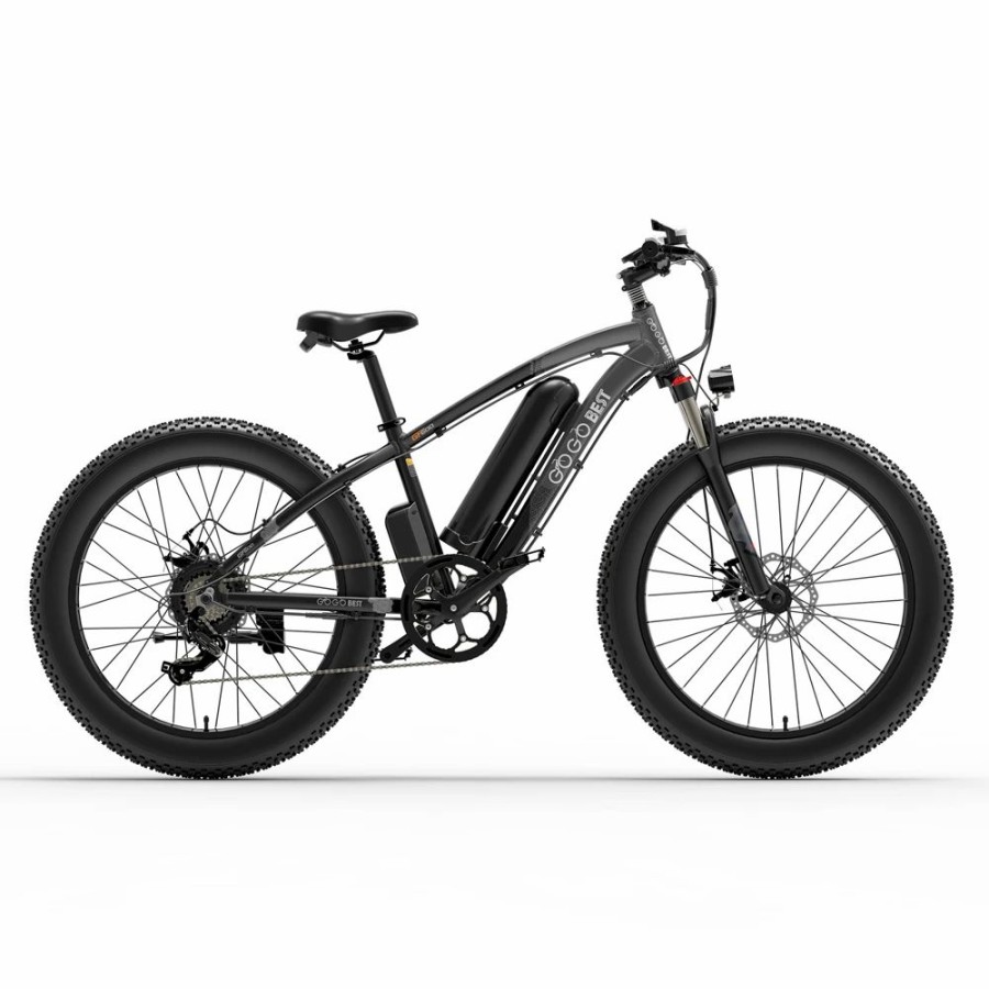 E-Bikes, Scooters & Wheels * | Gogobest Gf600 Electric Bike 48V 13Ah Battery 1000W Motor 26 4.0 Inch Fat Tire Aluminum Alloy Frame Shimano 7-Speed Shift Max Speed 40Km/H 110Km Power-Assisted Mileage Range Lcd Display Ip54 Waterproof Black Grey