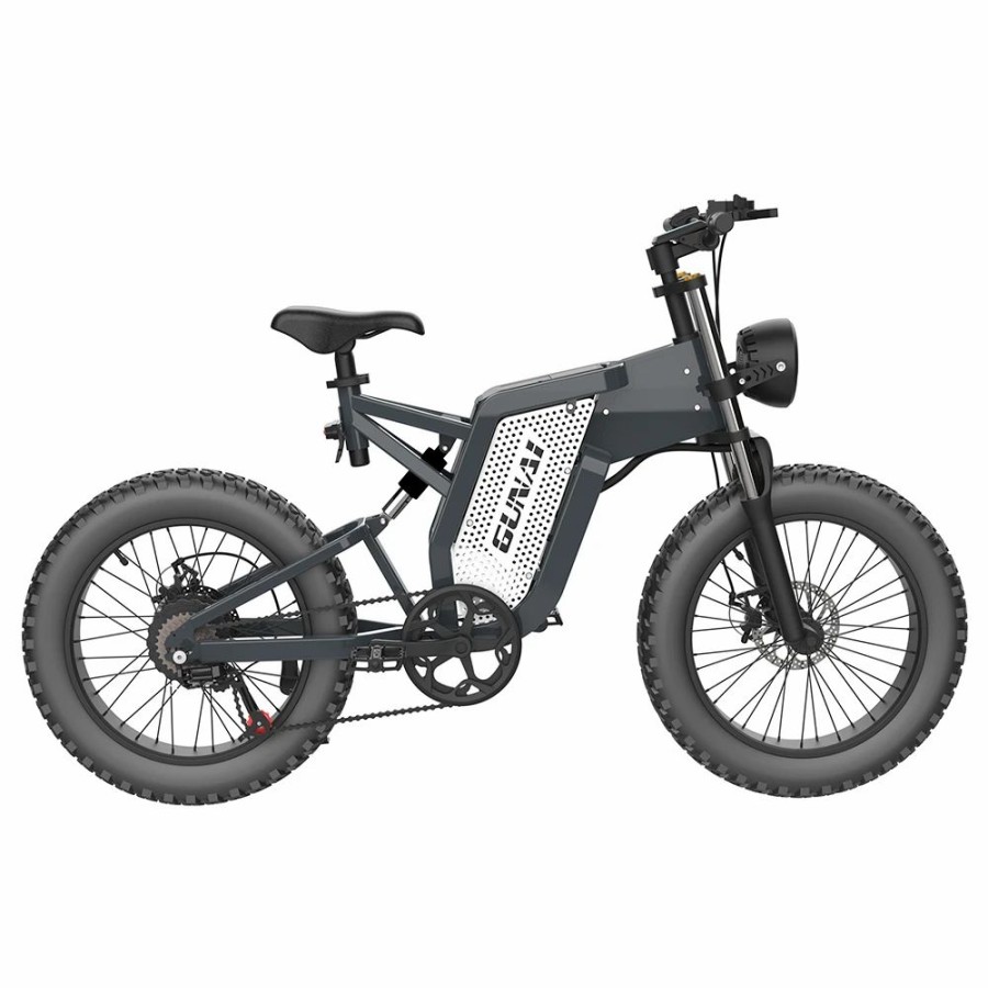 E-Bikes, Scooters & Wheels * | Gunai Mx25 Electric Bicycle 20*4.0 Inch Fat Tires 2000W Brushless Motor 50Km/H Max Speed 48V 25Ah Battery Shimano 7-Speed Double Oil Brakes 75Km Mileage Range 200Kg Payload E-Bike Black