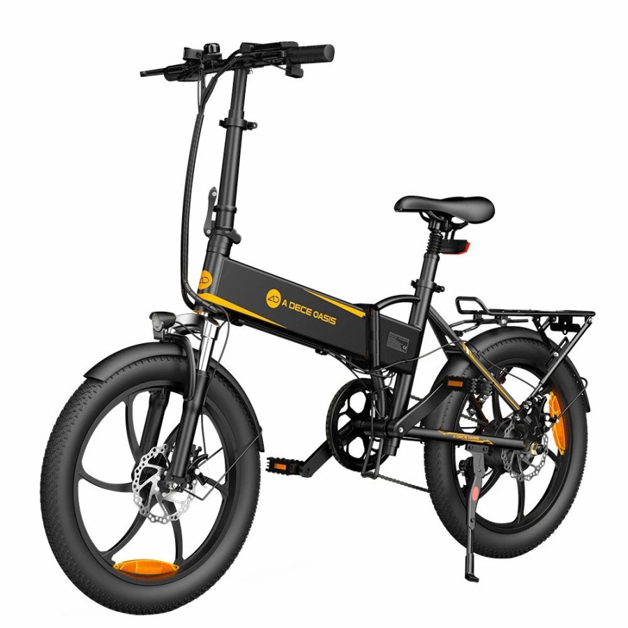 E-Bikes, Scooters & Wheels * | Ado A20 Xe 250W Electric Bike Folding Frame 7-Speed Gears Removable 10.4 Ah Lithium-Ion Battery E-Bike Black