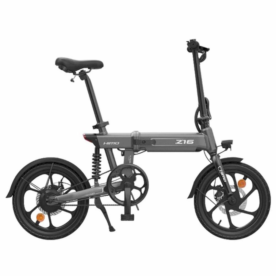 E-Bikes, Scooters & Wheels * | Himo Z16 Max Folding Electric Bicycle 16 Inch 250W Hall Brushless Dc Motor Dual Disc Brake Up To 80Km Range Max Speed 25Km/H 10Ah Battery Ipx7 Waterproof Smart Display Gray