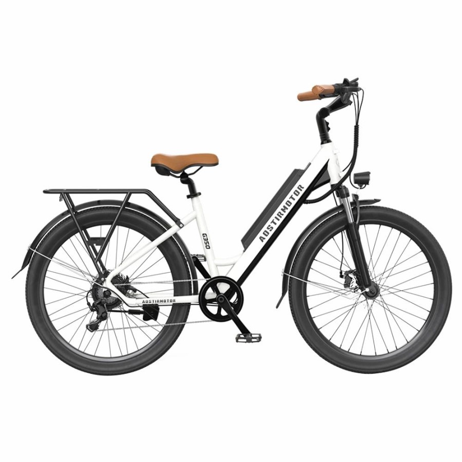 E-Bikes, Scooters & Wheels * | Aostirmotor G350 350W Electric Bike For Commuter 26*2.1 Inch Tire 36V 10Ah Removable Battery 7 Speed Gear