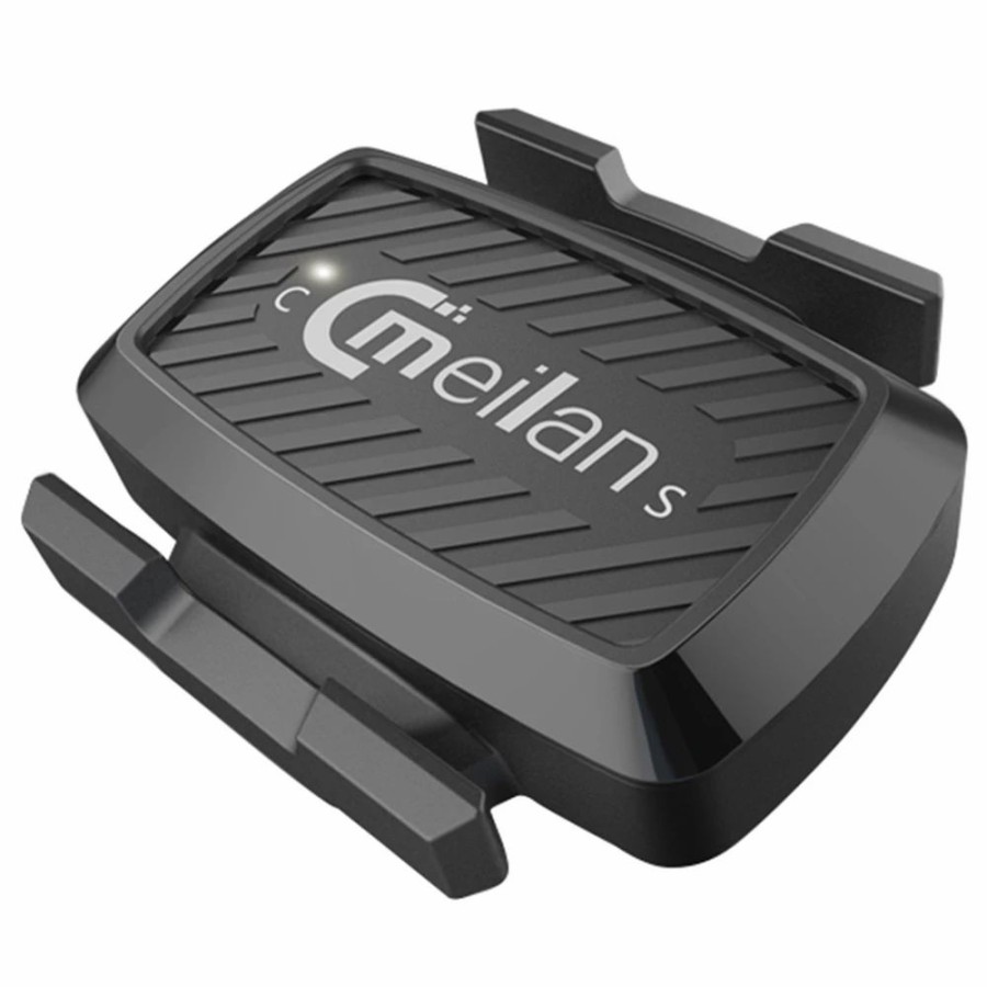 Cycling * | Meilan C1 Bicycle Speed & Cadence Sensor Bt4.0 / Ant+ Wireless Connect With Led Light Black