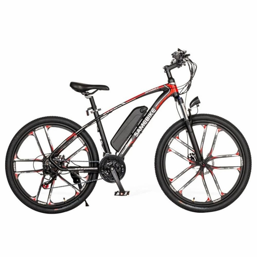 E-Bikes, Scooters & Wheels * | Samebike My-Sm26 Electric Bike 26 Inch Tires 350W Motor Max Speed 30Km/H Up To 80Km Range Max Load 150Kg Dual Disk Brakes Lcd Display Magnesium Alloy Rim Black