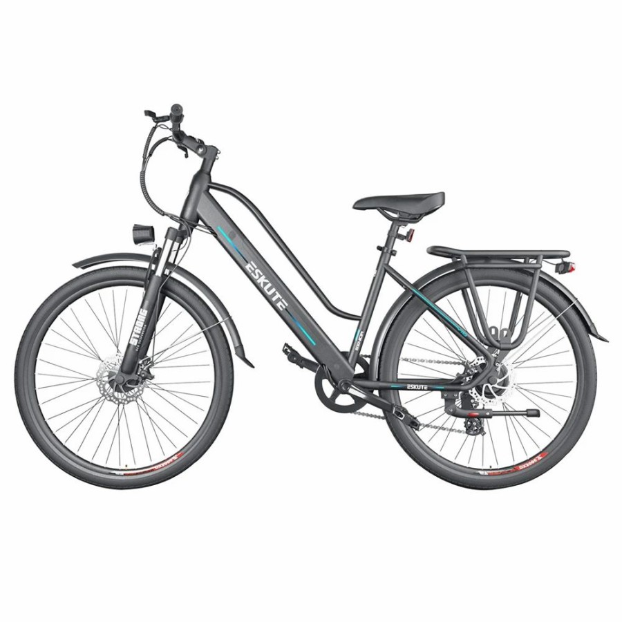 E-Bikes, Scooters & Wheels * | Eskute Wayfarer E-City Bike Netuno Electric Bicycle 250W Rear-Hub Motor 10Ah Battery For 65 Miles Range