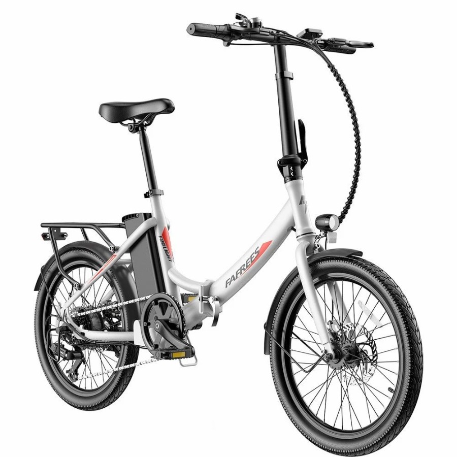 E-Bikes, Scooters & Wheels * | Fafrees F20 Light Folding City E-Bike 20*1.95 Inch Tire 36V 250W Motor 25Km/H Max Speed 14.5Ah Battery Shimano 7-Speed Gear Ipx4 Waterproof White